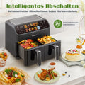 Friteuse à air intelligente 9 L – Double panier, fenêtre de cuisson et écran tactile LED