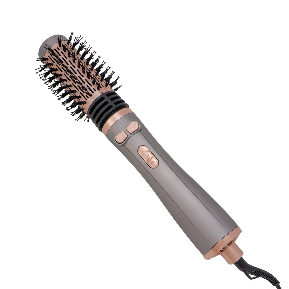 Brosse soufflante rotative 3-en-1 – Sèche-cheveux, boucleur et volumisateur, 3 niveaux de température, 2 vitesses, tête rotative dans les deux sens, 2 brosses interchangeables (38 mm et 50 mm), revêtement en céramique, câble rotatif à 360°, fonction air f
