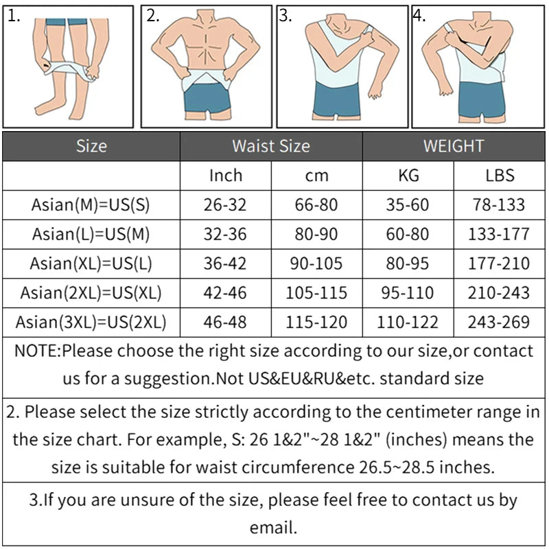 Gaine amincissante pour homme – Correcteur de posture et maintien abdominal