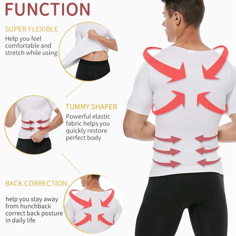 Gaine amincissante pour homme – Correcteur de posture et maintien abdominal