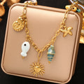 Collier coquillage en acier inoxydable 316L – Style plage