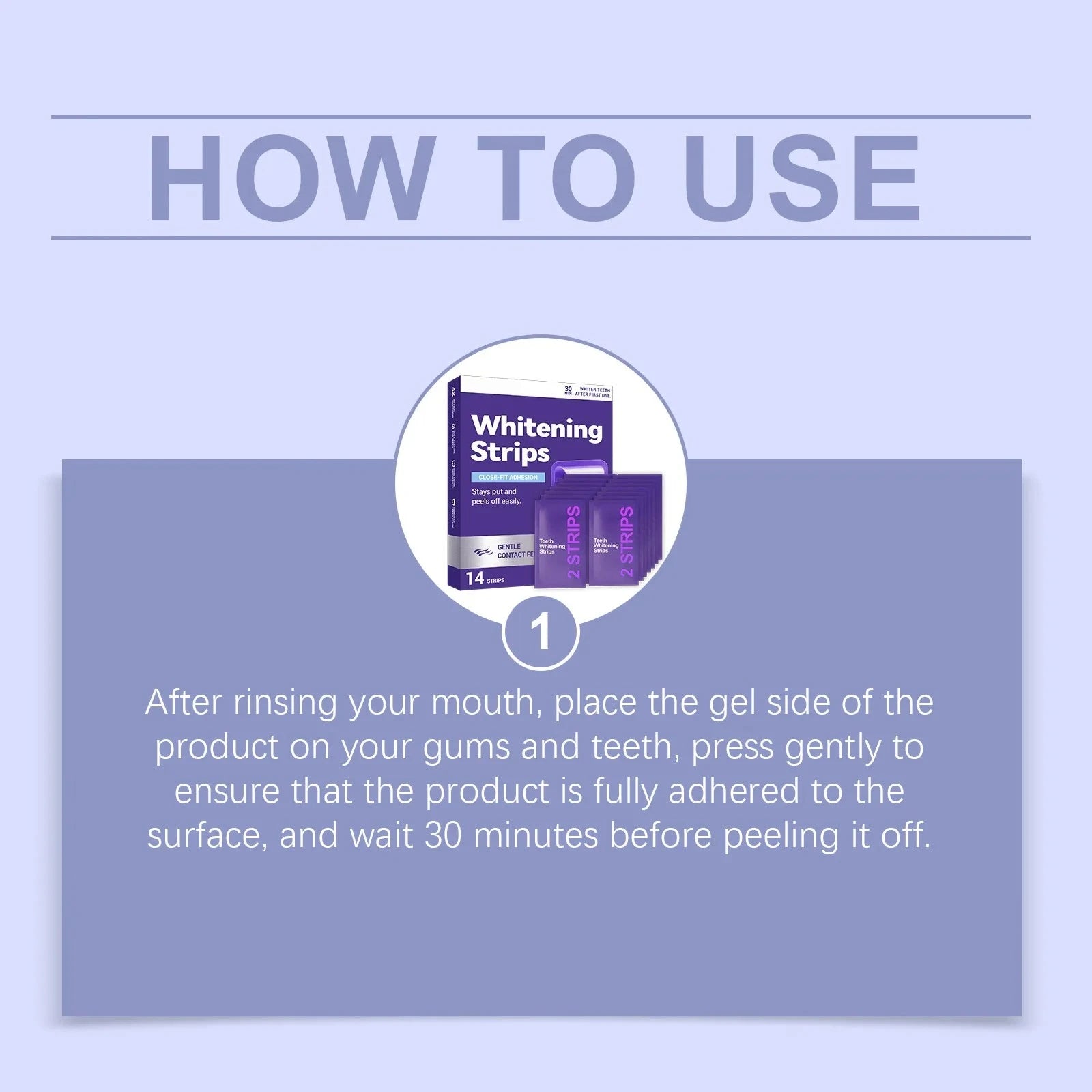 Purple Teeth Whitening Strips Oral Hygiene Fresh Breath Brighten Tooth Bleaching Long Lasting Oral Care Tooth Whitener Patches