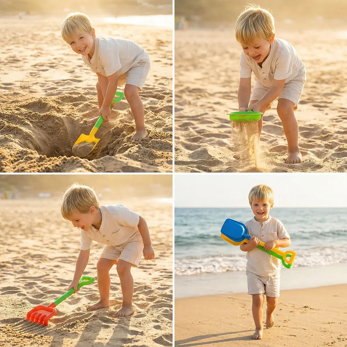Children over 35cm/13.78in  Beach Shovel Excavator Digging Hand Arm for Sand Snow Kids Toy Outdoors Water Play Game Beach Gift
