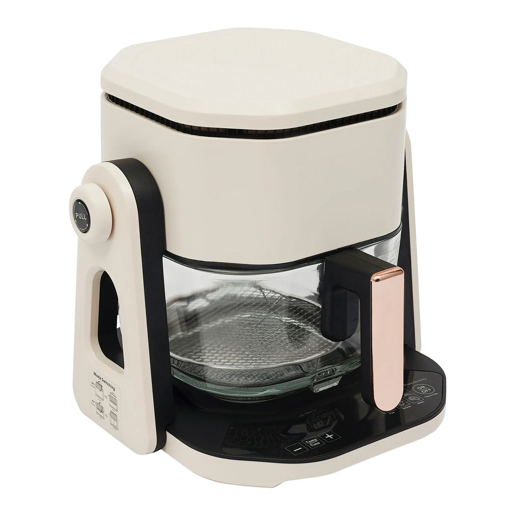 Friteuse à air 4,5 L – 1200 W avec écran LCD, minuterie 0 à 60 min et température réglable 50 à 220 °C