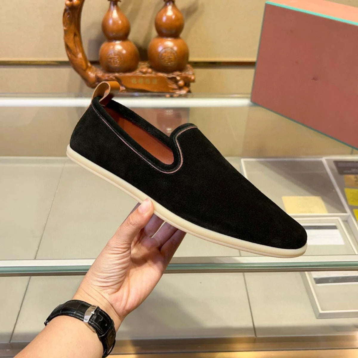 Luxury Men's Suede Slip-On Loafers New Summer Soft Comfort Minimalist Shoes Premium Versatile Casual Shoes Driving Moccasins