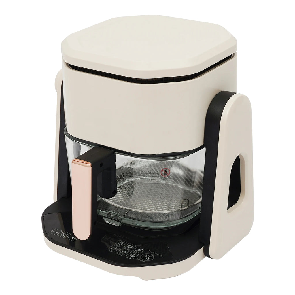 Friteuse à air 4,5 L – 1200 W avec écran LCD, minuterie 0 à 60 min et température réglable 50 à 220 °C