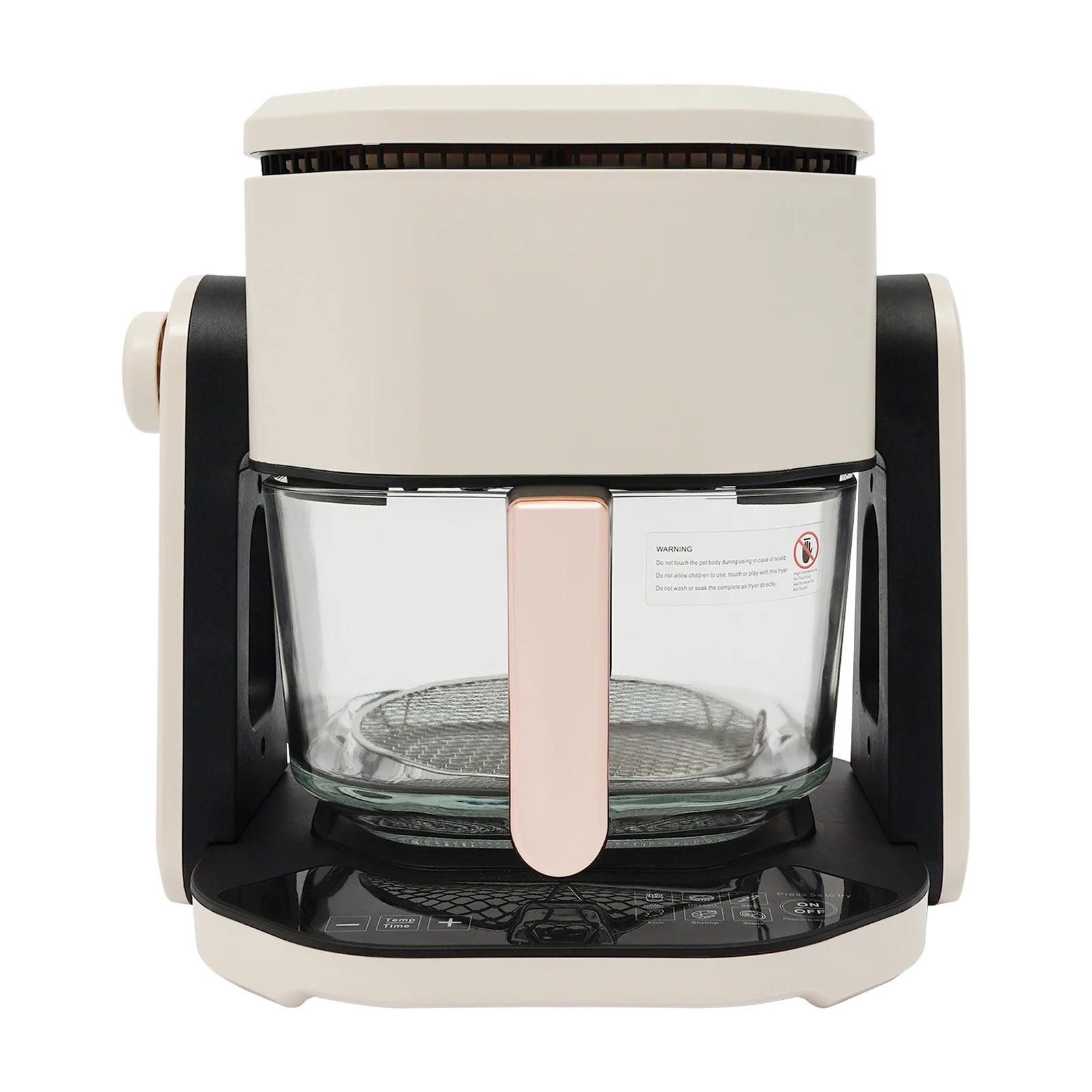 Friteuse à air 4,5 L – 1200 W avec écran LCD, minuterie 0 à 60 min et température réglable 50 à 220 °C
