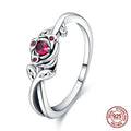 925 Sterling Silver Sun And Moon Crown Love Princess Zircon Oxide Enamel Heart Love Rings Fashion Jewelry For Women Gifts New in