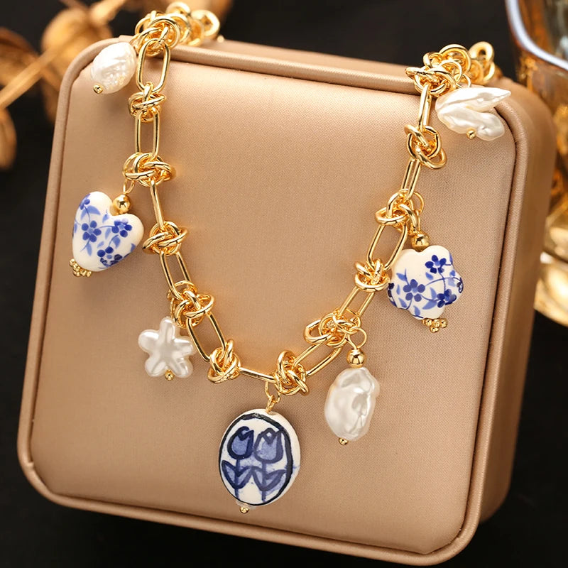 Collier coquillage en acier inoxydable 316L – Style plage