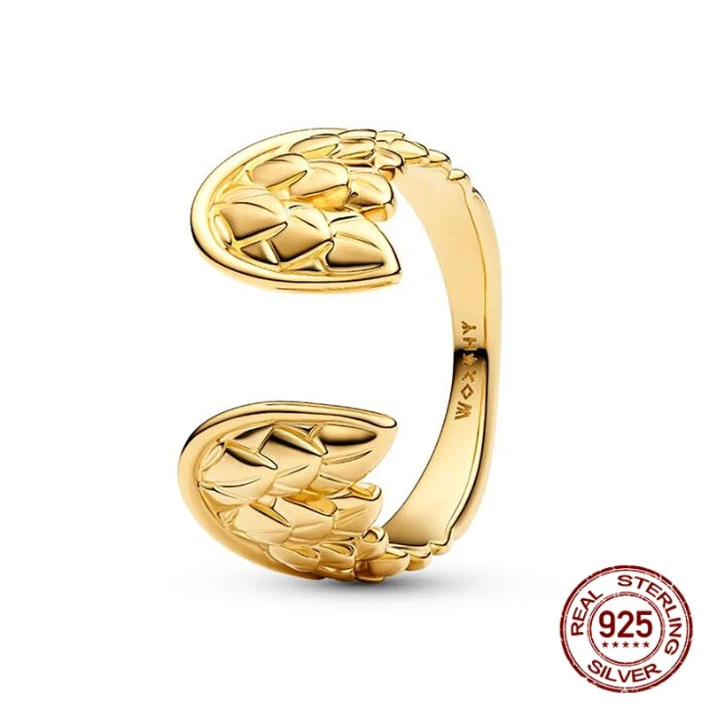 925 Sterling Silver Sun And Moon Crown Love Princess Zircon Oxide Enamel Heart Love Rings Fashion Jewelry For Women Gifts New in