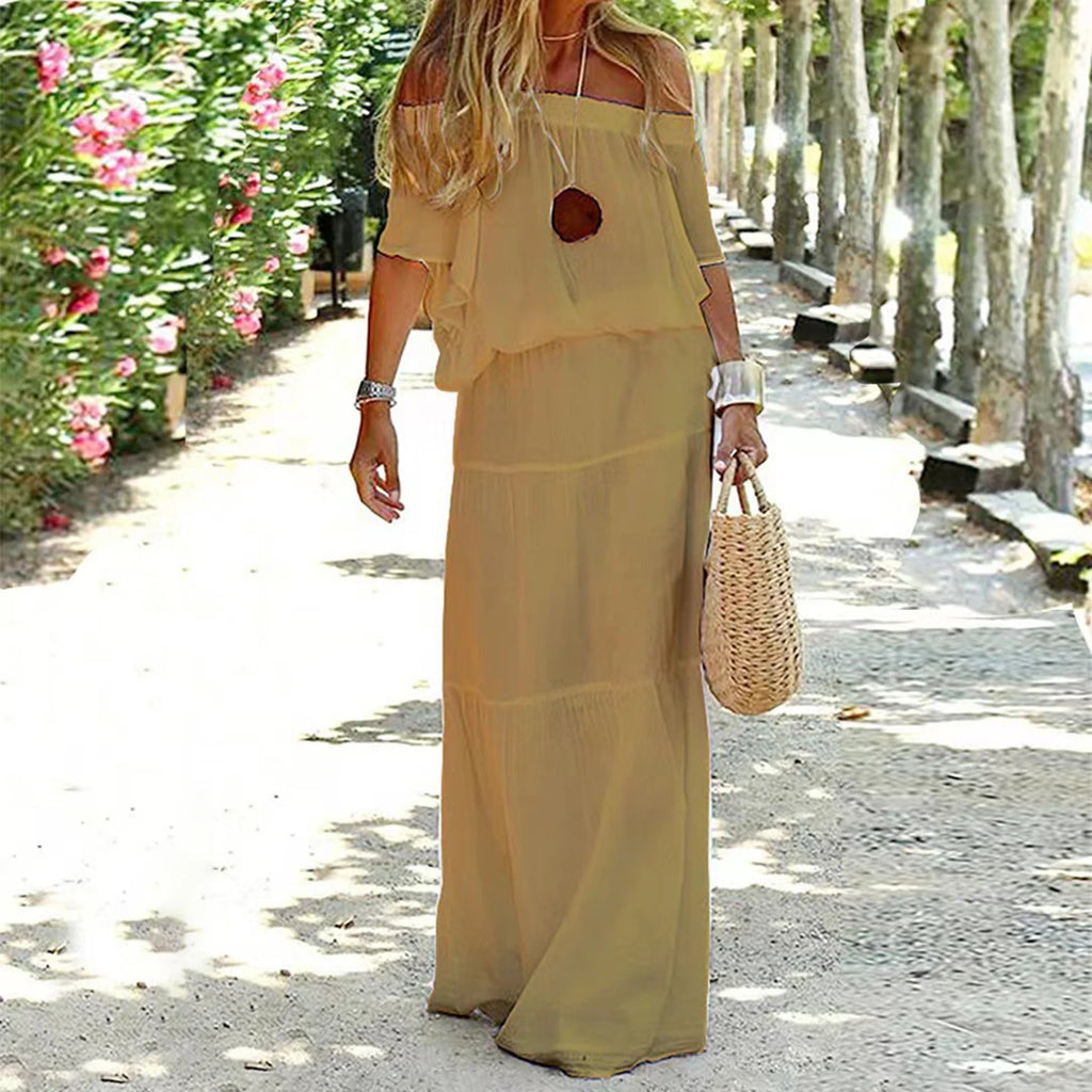 Chic and Elegant White Bohemia Dress V-neck Lace Up Cover Up For Woman 2023 Summer Maxi Dress Beachwear Holiday Beach Slip Dress