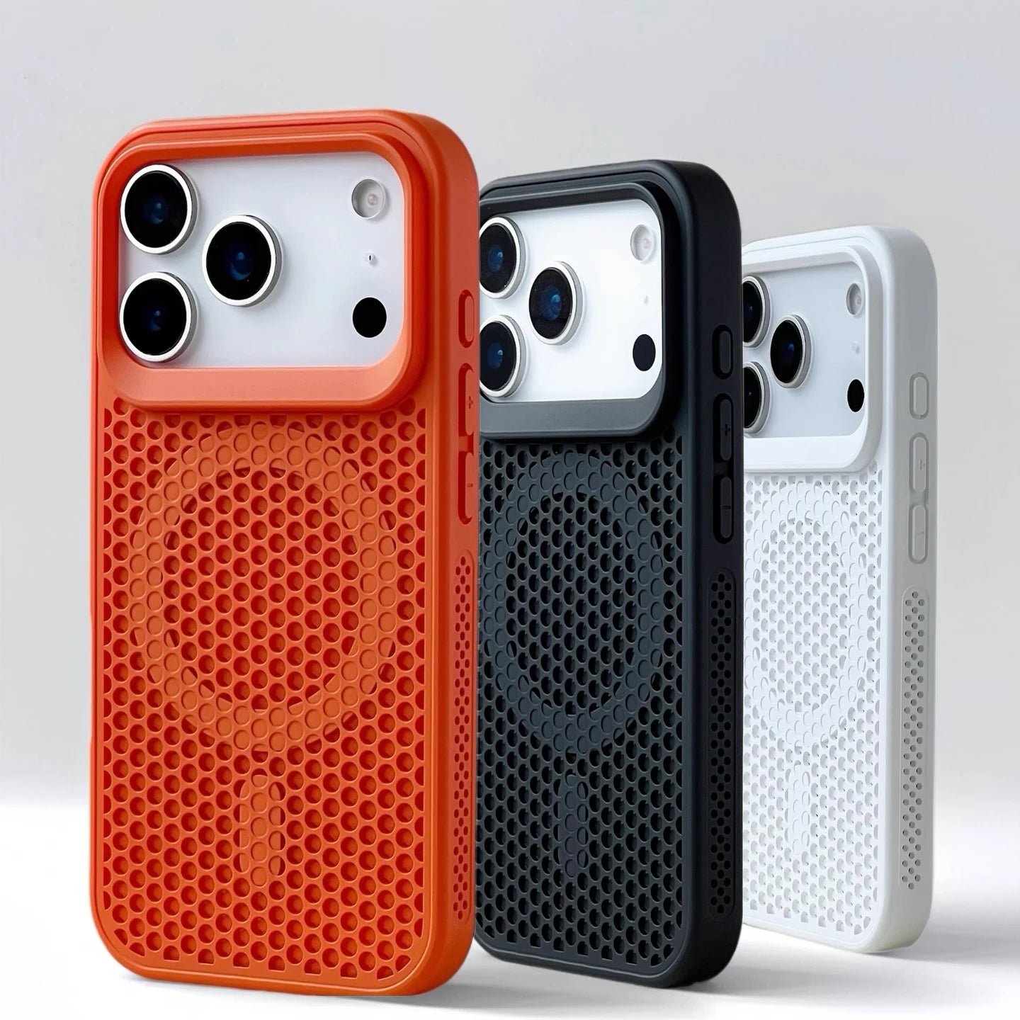 Coque magnétique respirante pour iPhone compatible MagSafe 17 16 15 14 13 12 Pro Max  Air 11