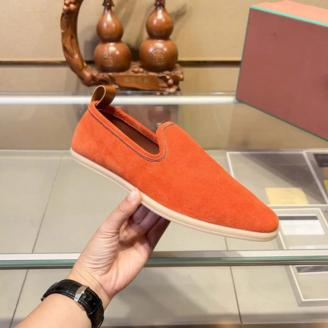 Luxury Men's Suede Slip-On Loafers New Summer Soft Comfort Minimalist Shoes Premium Versatile Casual Shoes Driving Moccasins