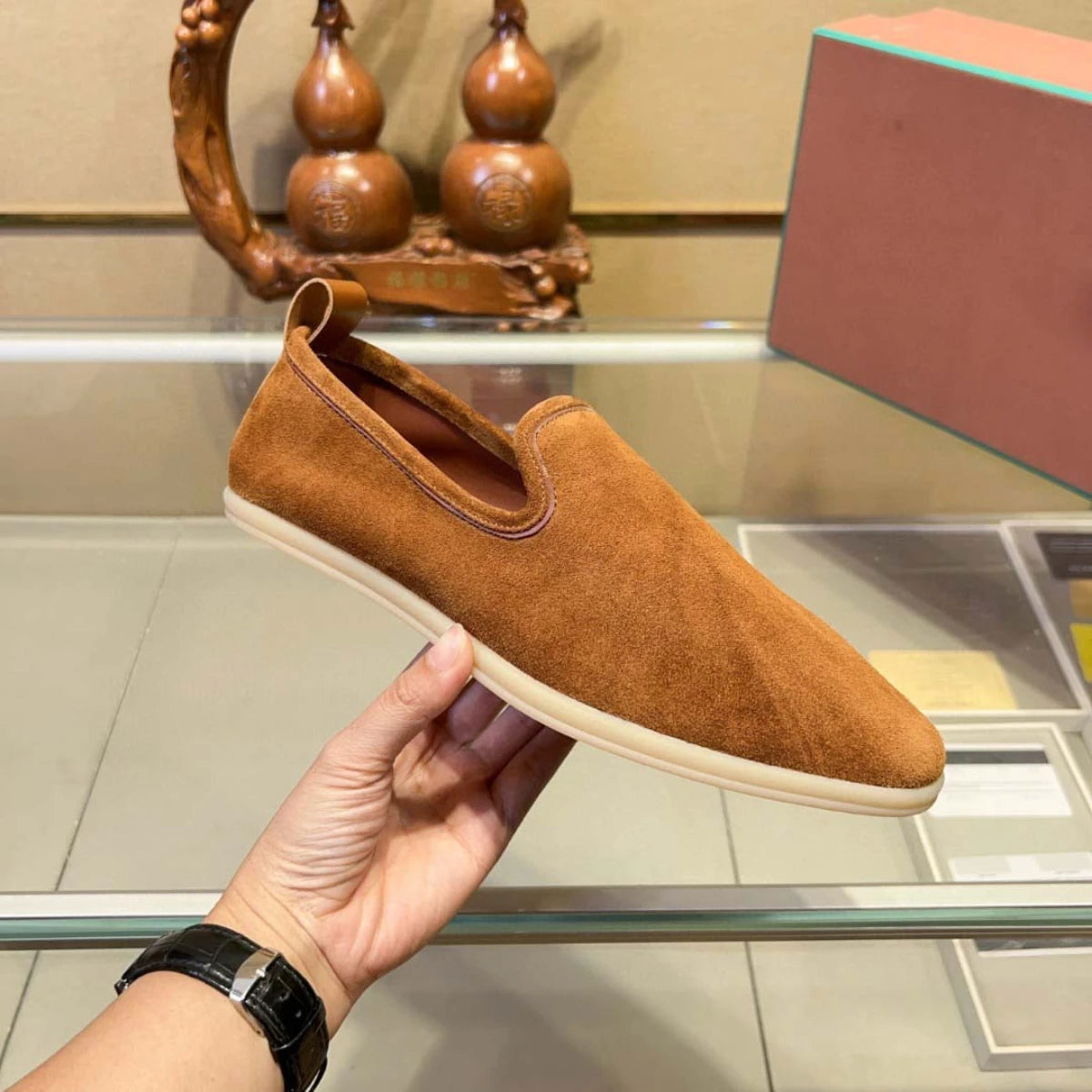 Luxury Men's Suede Slip-On Loafers New Summer Soft Comfort Minimalist Shoes Premium Versatile Casual Shoes Driving Moccasins