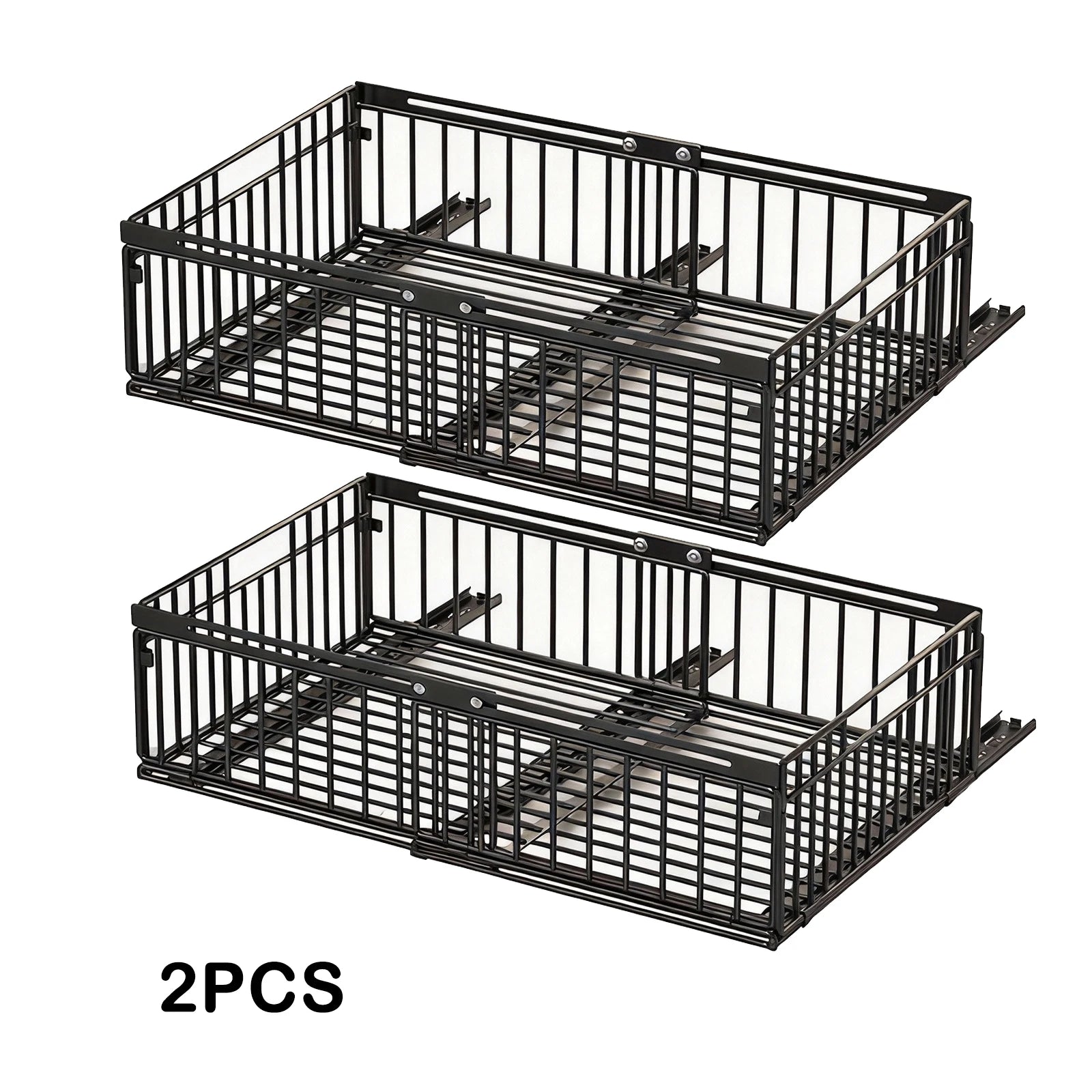 Pull Out Cabinet Organizer Slide Out Drawer Storage Shelves Sliding Cabinet Basket with Silent Slide for Kitchen Office Bedroom