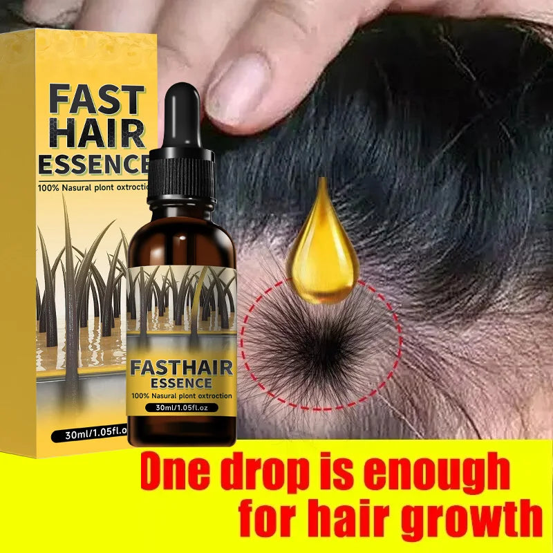 Sérum de repousse des cheveux – Fortifie les cheveux, nourrit le cuir chevelu, améliore la circulation, formule légère non grasse