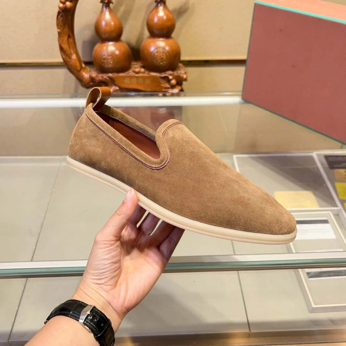 Luxury Men's Suede Slip-On Loafers New Summer Soft Comfort Minimalist Shoes Premium Versatile Casual Shoes Driving Moccasins