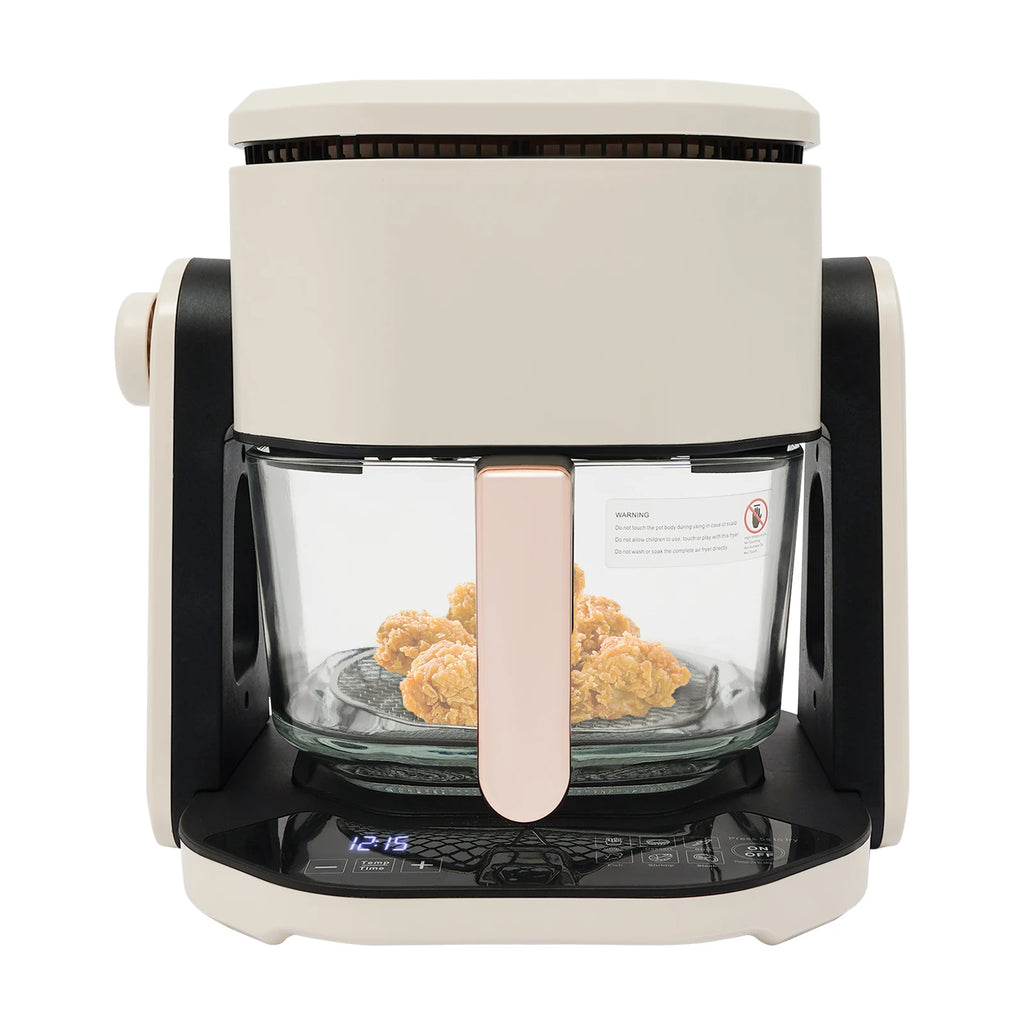 Friteuse à air 4,5 L – 1200 W avec écran LCD, minuterie 0 à 60 min et température réglable 50 à 220 °C