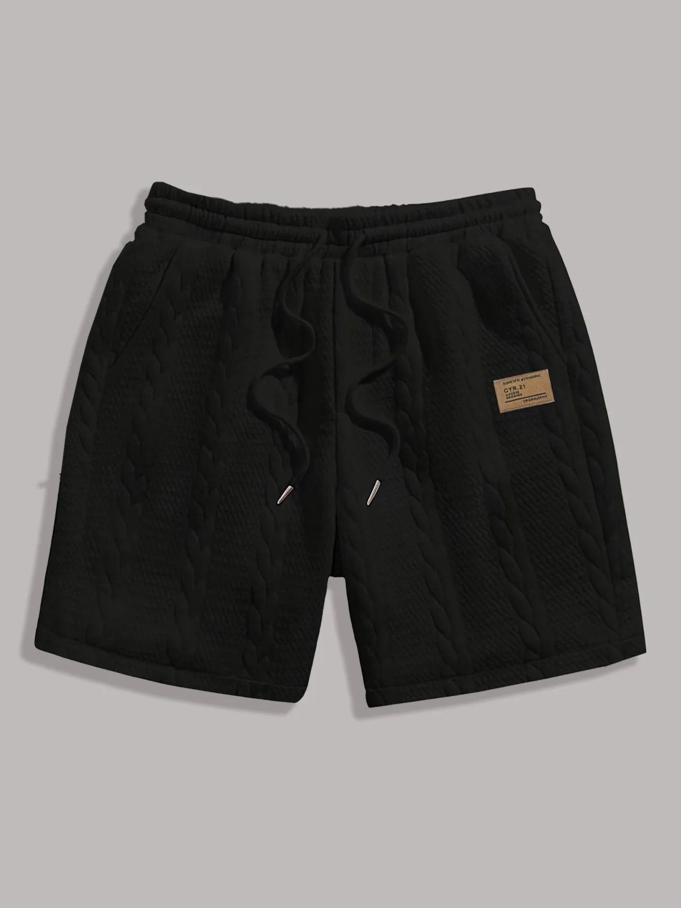 Men's White Drawstring Casual Shorts Summer Loose Breathable 5 Inch Shorts