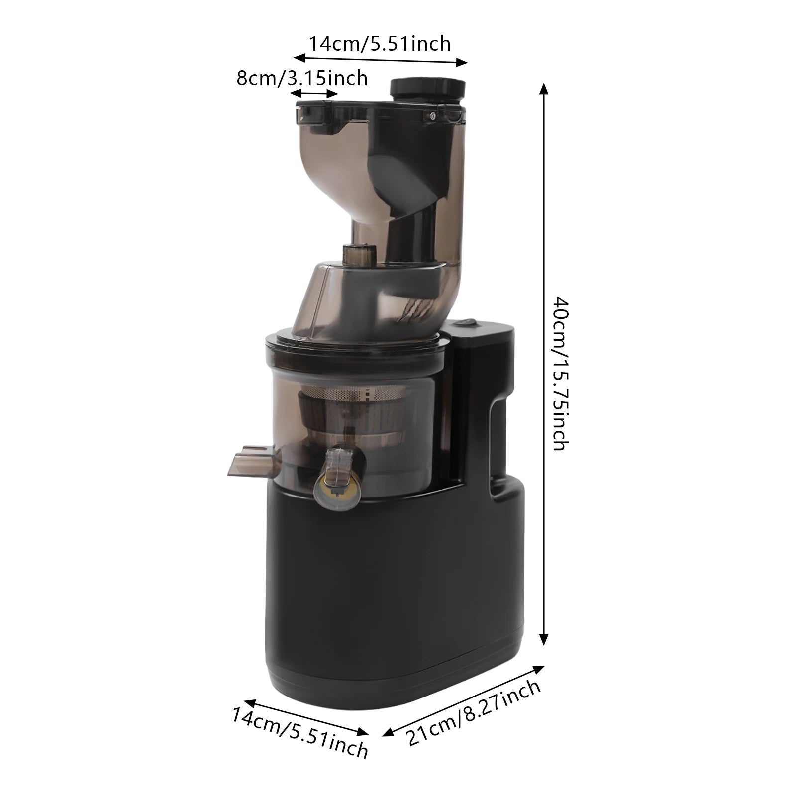 500W Electric Fruit Juicer Squeezed Juice Fruit Squeezer 400ml/14.08Oz Cup Home Kitchens, Offices