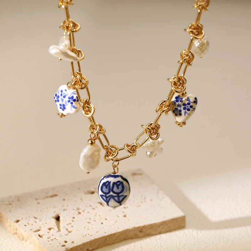 Collier coquillage en acier inoxydable 316L – Style plage