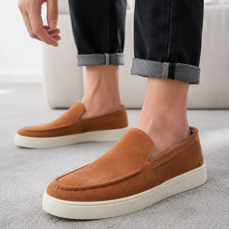 Summer Men's Casual Shoes Comfortable Platform Designer Loafers For Men Moccasins Breathable Slip-on Shoes Man Flat Office Shoes