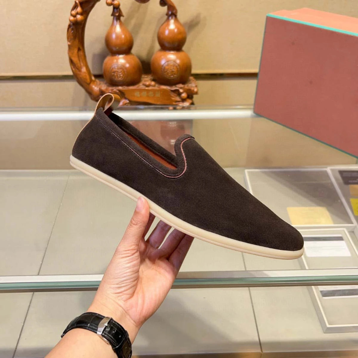 Luxury Men's Suede Slip-On Loafers New Summer Soft Comfort Minimalist Shoes Premium Versatile Casual Shoes Driving Moccasins