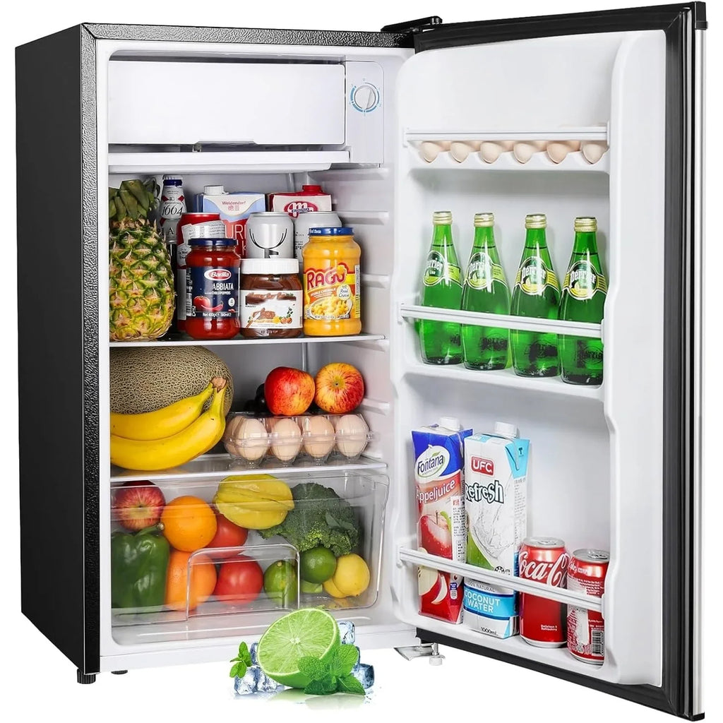 91L Refrigerator with Freezer Compartment (Cooling Compartment) Refrigerator with Vegetable Drawer and Egg Holder, Mini Fridge