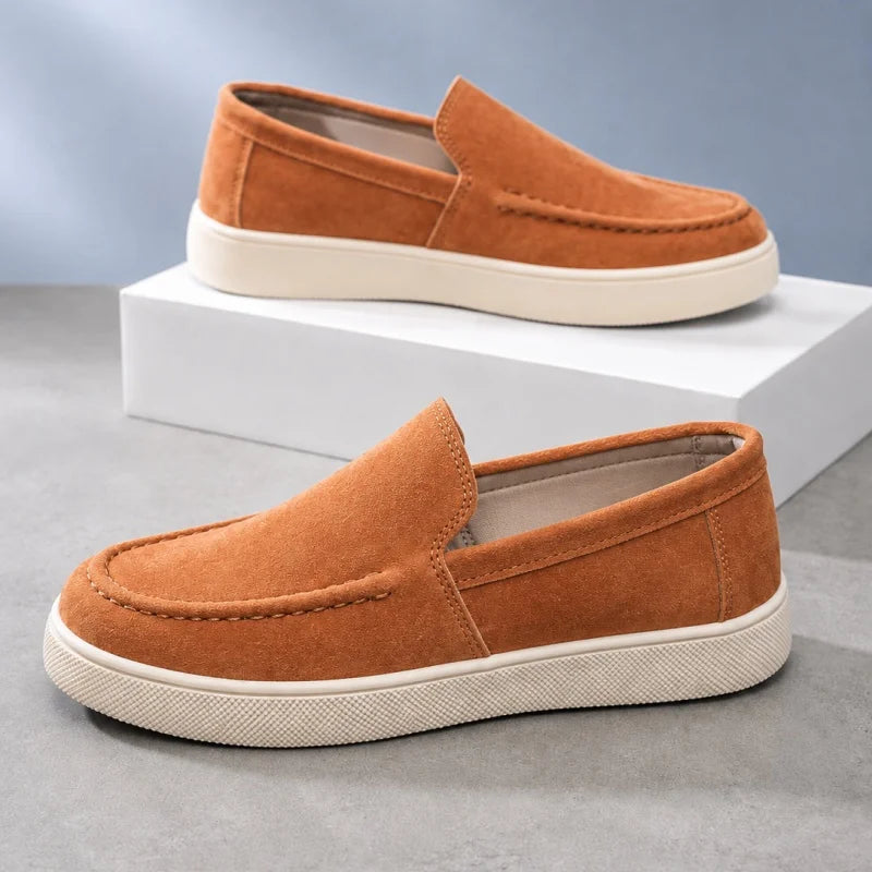 Summer Men's Casual Shoes Comfortable Platform Designer Loafers For Men Moccasins Breathable Slip-on Shoes Man Flat Office Shoes