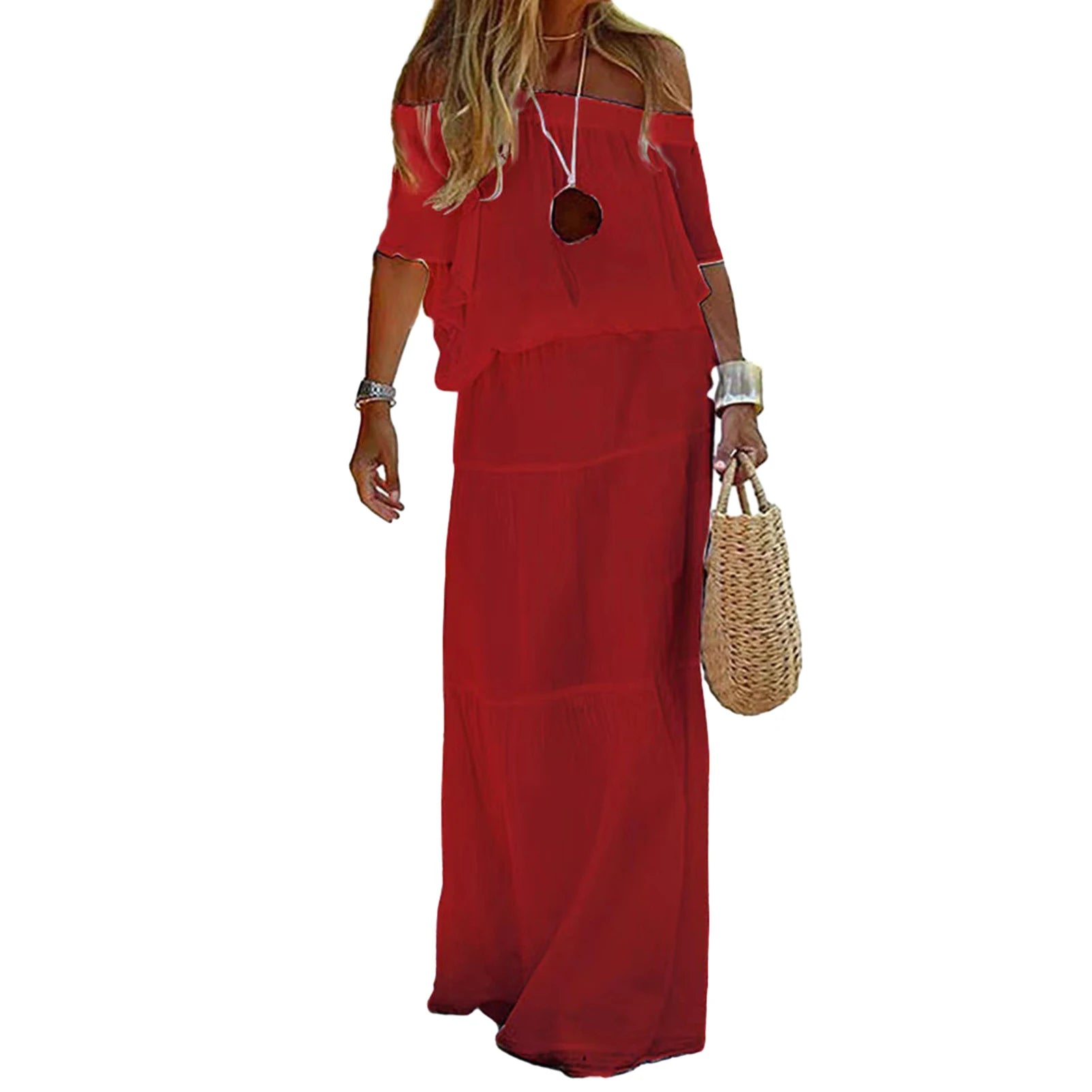 Chic and Elegant White Bohemia Dress V-neck Lace Up Cover Up For Woman 2023 Summer Maxi Dress Beachwear Holiday Beach Slip Dress